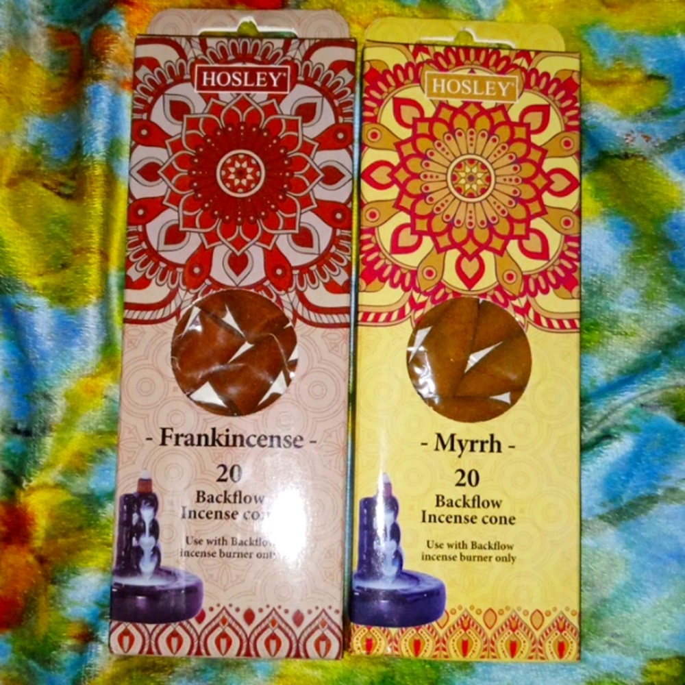 Frankincense and Myrrh Backflow Incense Cones 40 Pieces Bundle